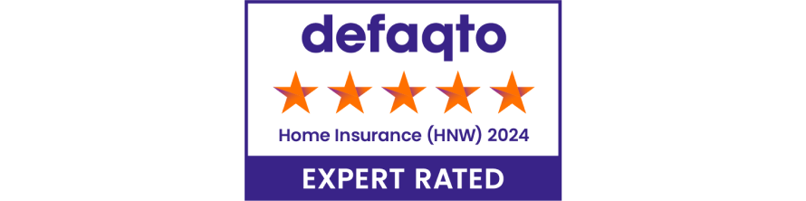 Defaqto expert rated 5 stars for High Net Worth Insurance, 2023