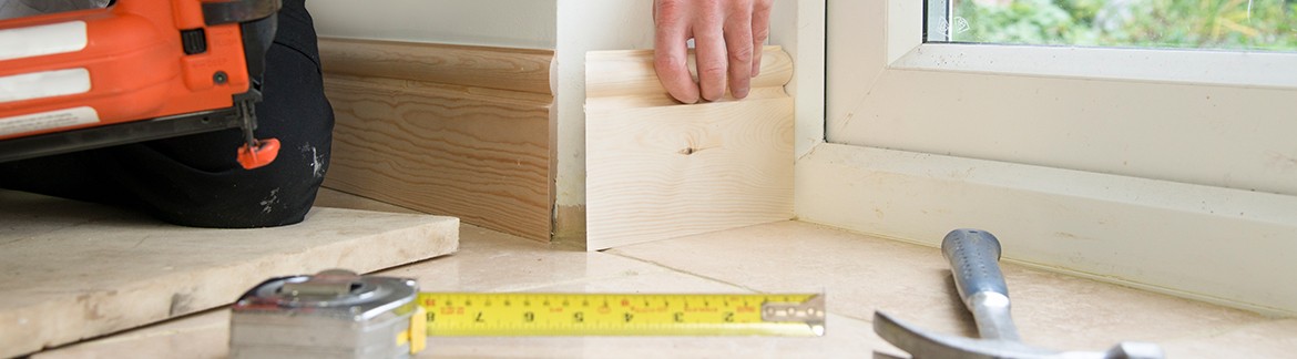 How to fit skirting boards - V-Cut